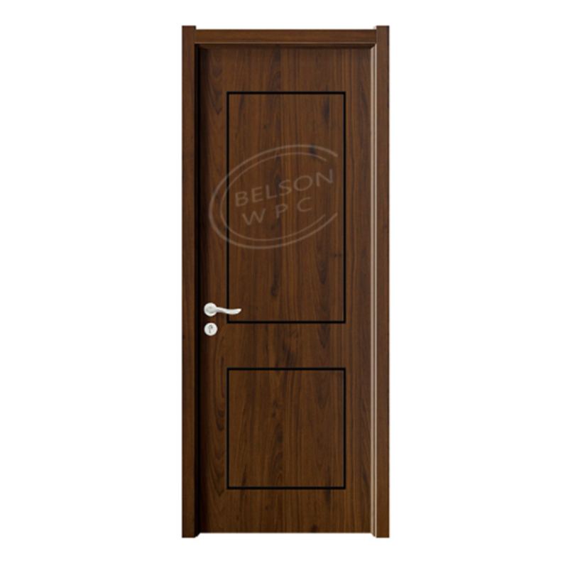 Belson WPC BES-031 wooden design two panes decorative WPC door