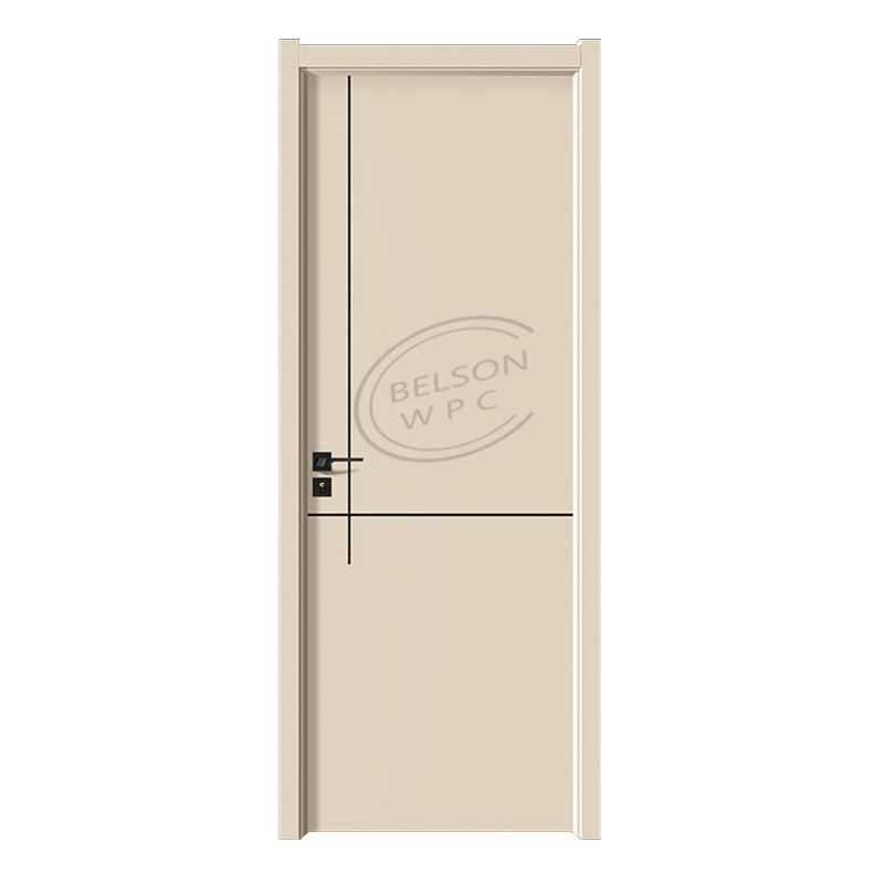 Belson WPC BES-038 two crossing painted black lines WPC interior door