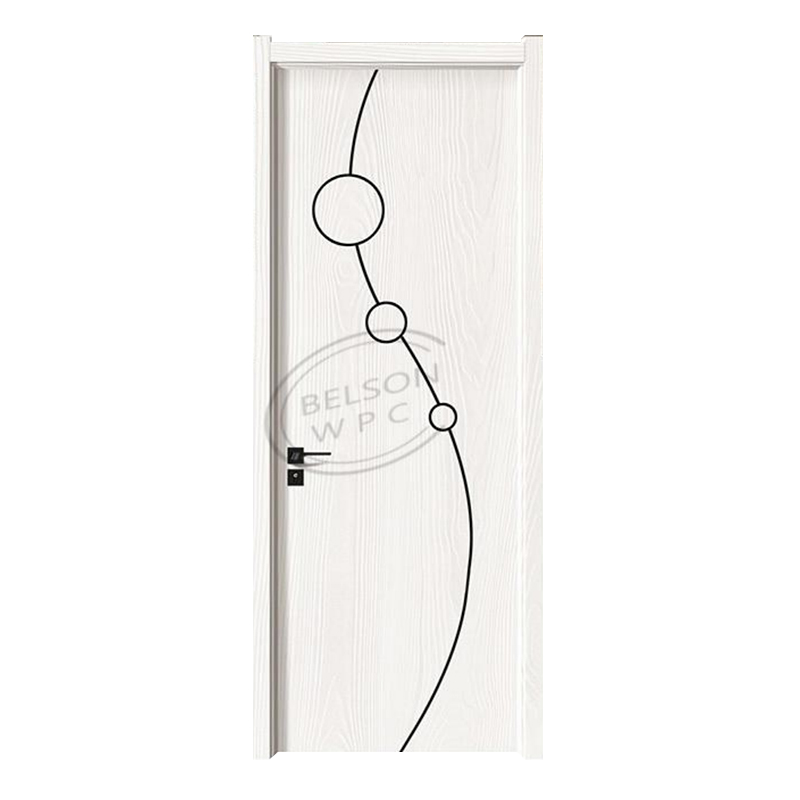 Belson WPC BES-069 special pattern of three circles extruded WPC hollow door