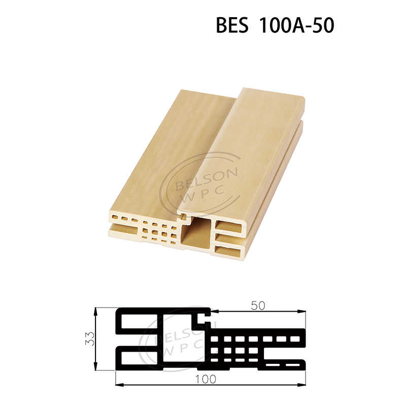 Belson WPC BES 100A-50 length customized 10cm width flat design WPC door frame
