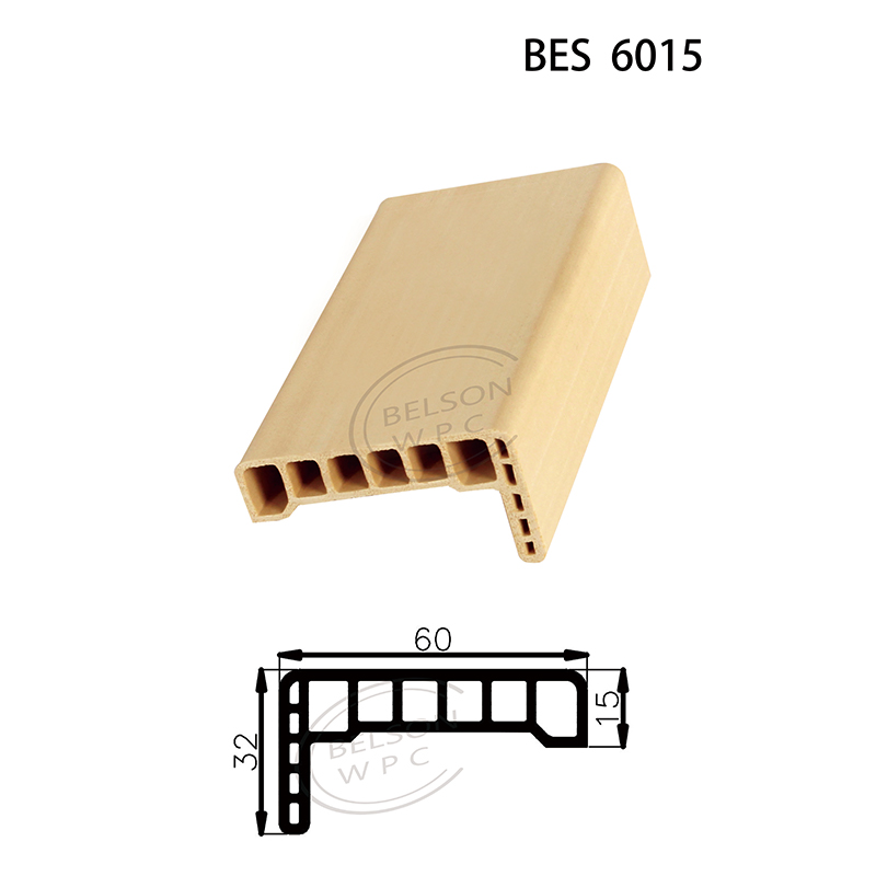 Belson WPC BES-6015 length customized 6cm width L shape WPC architrave