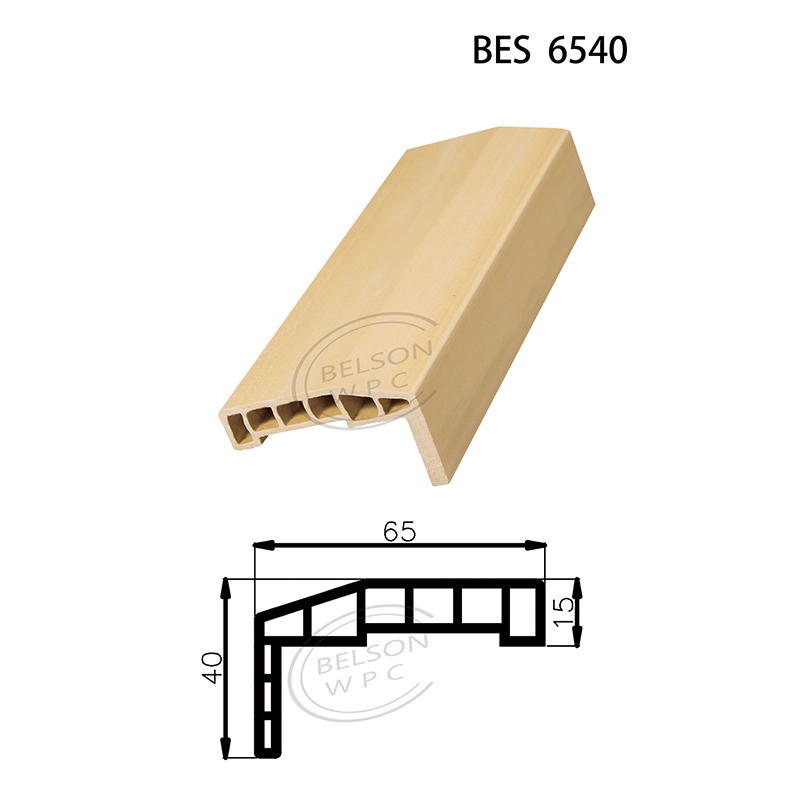 Belson WPC BES-6540 length customized 6.5cm width straight shape WPC architrave special design only in our factory