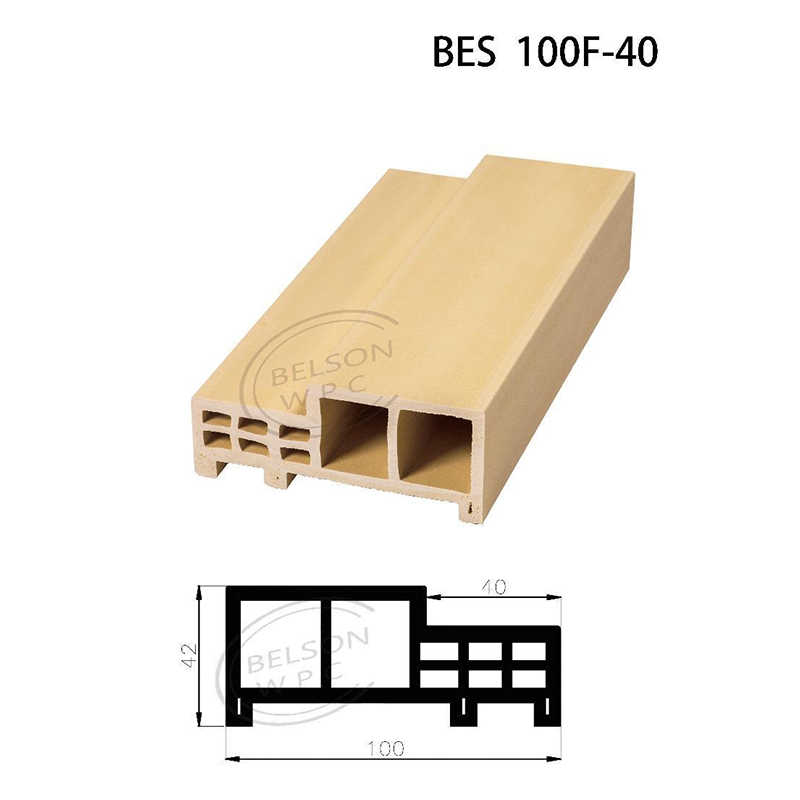 Belson WPC BES100F-40 two squares WPC bathroom door 