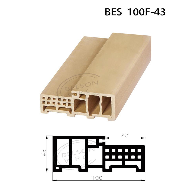 Belson WPC BES100F-43 two squares WPC bathroom door 