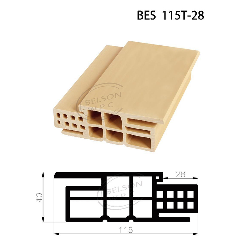 Belson WPC BES115T-28 two squares WPC bathroom door