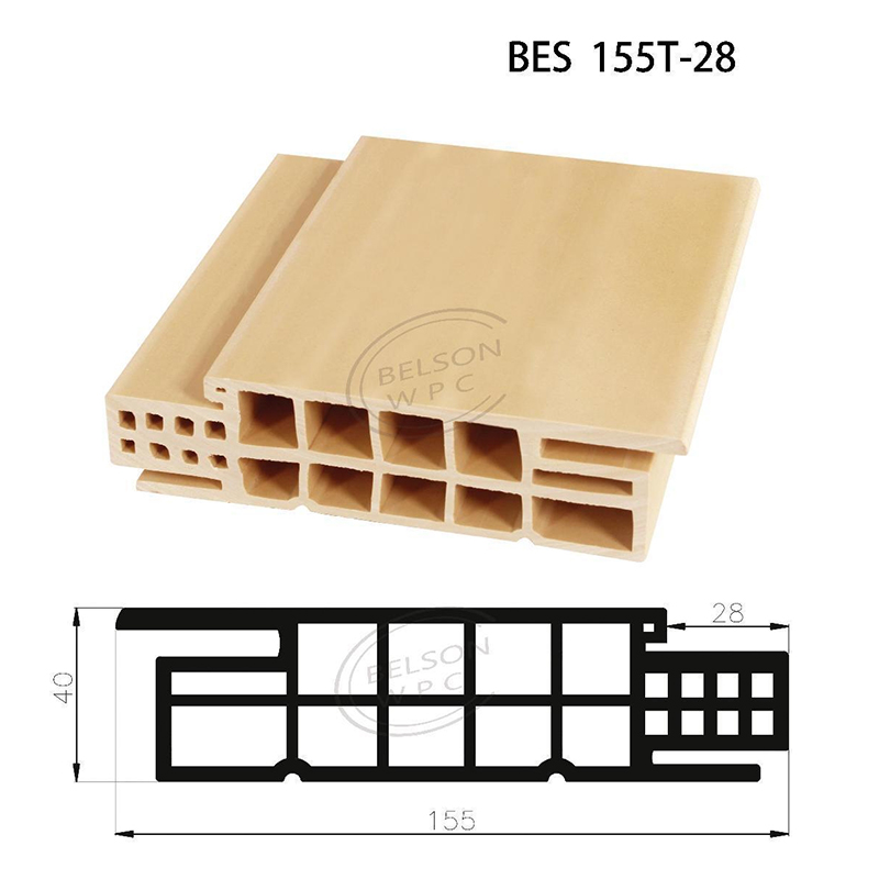 Belson WPC BES155T-28 two squares WPC bathroom door