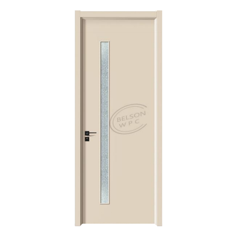 Belson WPC BES-002B WPC bathroom door with glass