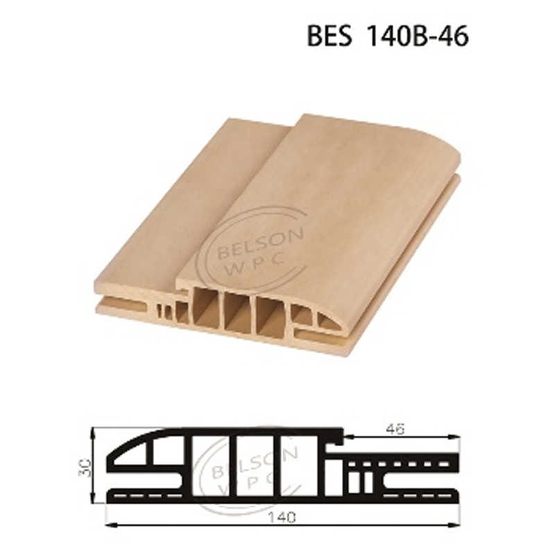 Belson WPC BES 140B-46 customized length width 14 cm arc shaped WPC door frame