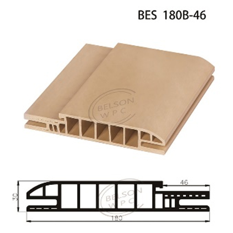 Belson WPC BES 180B-46 customized length width 18 cm arc shaped WPC door frame