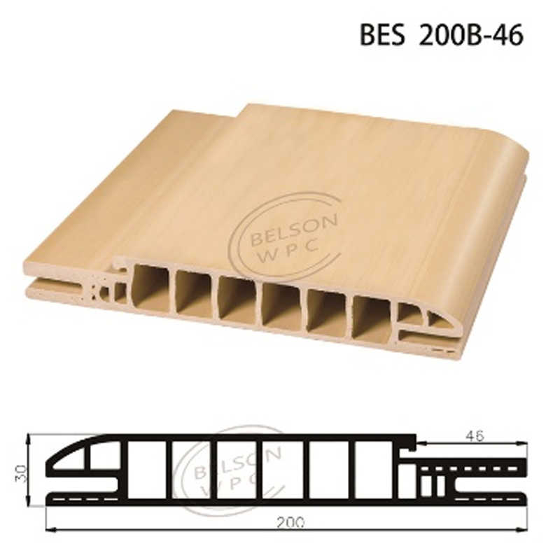Belson WPC BES 200B-46 customized length width 20 cm arc shaped WPC door frame