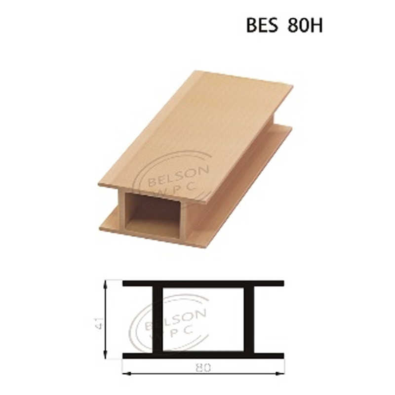 Belson WPC BES 80H customized leghth wideth 80 mm WPC assembly door accessory middle part using